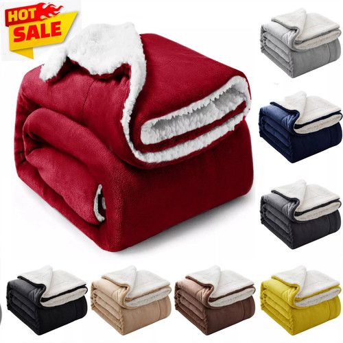 Fluffy sherpa fleece blanket - fluffy,