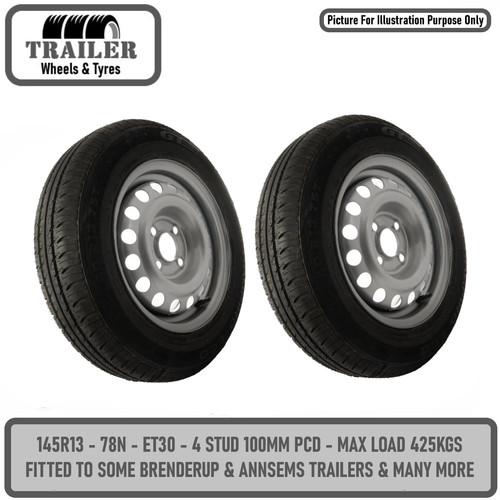 Trailer wheel rim tyre - rim,