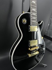 LP Black Electric Guitar Gold Parts 2H Pickups Rosewood Fretboard Classic model