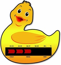 Baby Bath Thermometer, Water Temperature Gauge Bath Duck with New Liquid Crystal