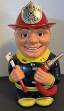 Firefighter Talking Cookie Jar