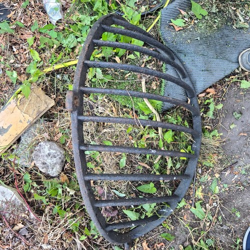 Large antique cast - cast, hay