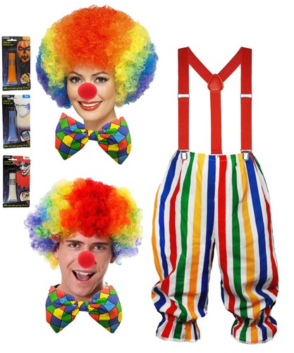 Adults multicoloured clown set - adults,
