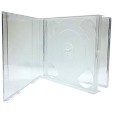 50x CD 4 Disc Quad Case Clear