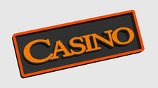 Casino - 3D Printed movie logo