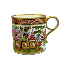 Worcester Barr Flight & Barr Coffee Can, Imari Fence, circa 1810