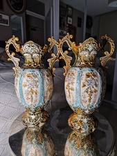 Rare Antique Mojolica Twin