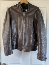 Cafe Racer Leather Jacket Brooks Style L