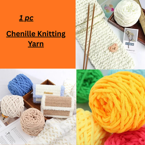 100g chunky yarn soft chenille - 100g,