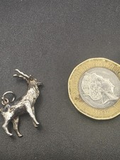 Vintage sterling silver stag - silver,