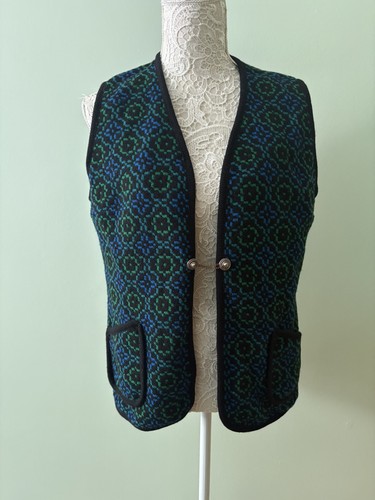 Vintage waistcoat wool - waistcoat,