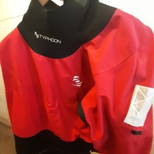 TYPHOON Multisport 4 Four LATEX SEAL Drysuit + (Pee) Zip RED / BLACK  XX