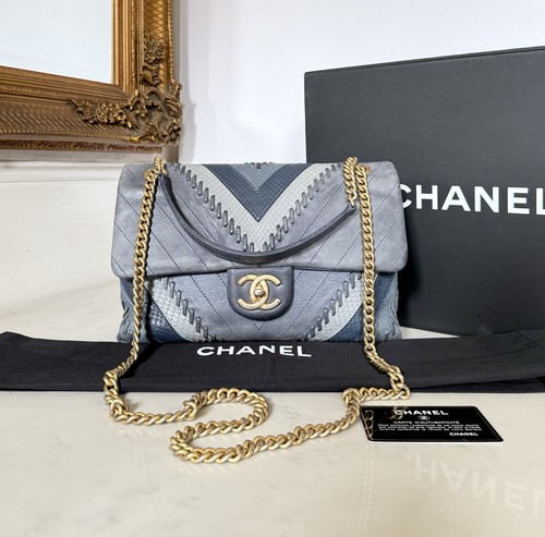 Chanel suede single flap - suede,