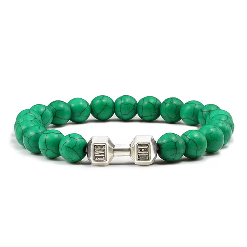 Natural volcanic stone bead - natural,