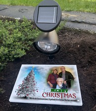 Personalised Christmas grave