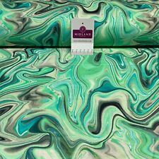 £8.99 Marble printed cotton poplin fabric crafting dress fabric M1711