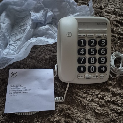 Big button 200 corded phone - bt,