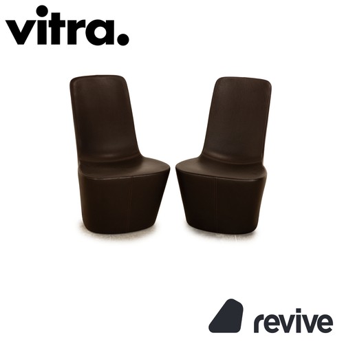 Vitra monopod leather armchair - leather,