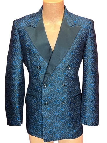 Mens vtg 60s tuxedo blue - 60s,