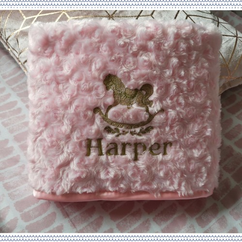 Rocking horse pink blue - rocking,