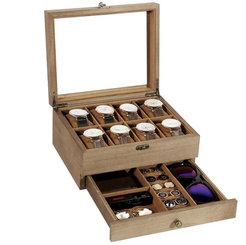 Wooden watch box - wooden,