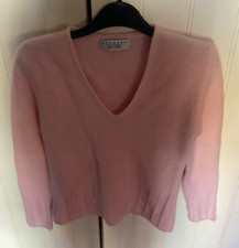 Women's new jumper no tags as shop sample HODGSON pink angora & wool size 36