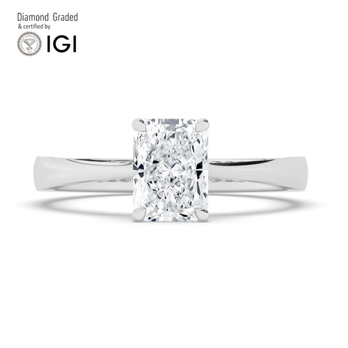 Radiant diamond engagement - diamond,