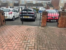 Heavy duty iron gates