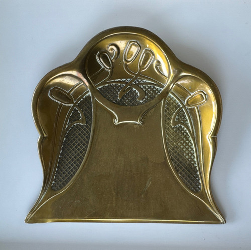 Art nouveau brass crumb - crumb, tray-