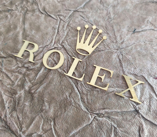 Rolex metal letters crown - metal,