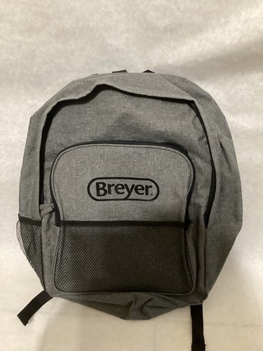 Breyer branded grey backpack - grey,
