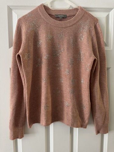 Oasis pink star jumper - oasis, s