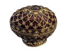 Joan Rivers Imperial Treasures Limited Edition Purple Egg Trinket Box 2008