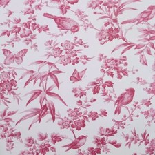 Amelia Raspberry Wallpaper W0106/03 by Clarke & Clarke