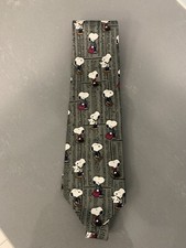 Vtg PEANUTS Snoopy 100% Silk