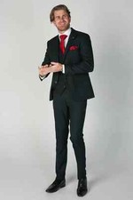 Hunter Green Men's Three Piece