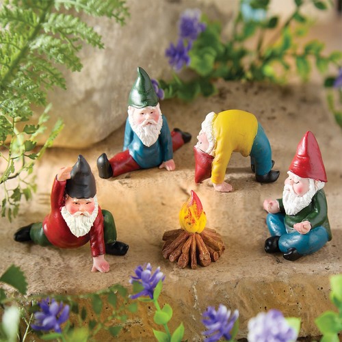Piece yoga gnomes garden - gnomes,