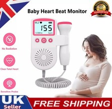 Fetal Doppler Detector Baby Heart Beat Rate Probe Prenatal Monitor Ultrasonic
