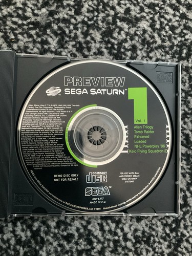 Sega saturn preview disc vol - saturn,