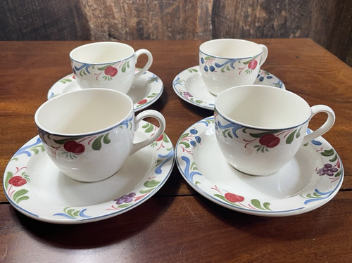 Set four poole pottery tea - of,