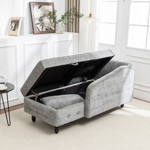 Single chenille fabric sofa - single,