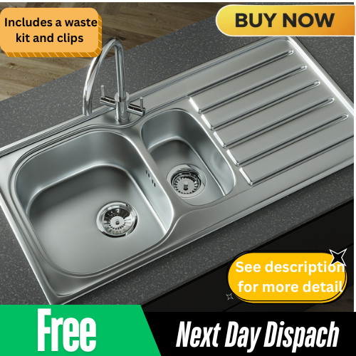 Stainless steel kitchen sink - stainless,