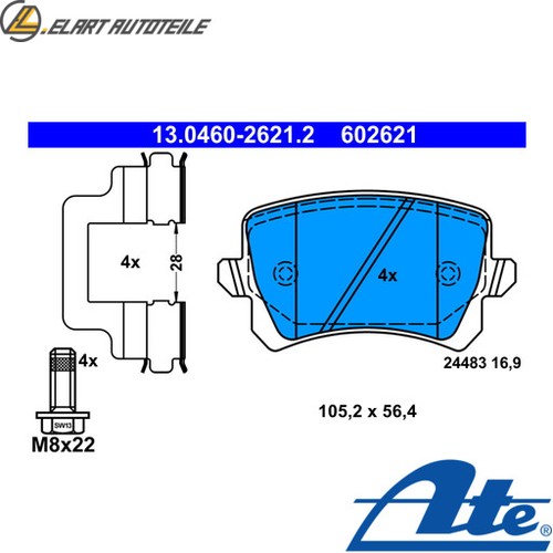 Brake pad set - brake,