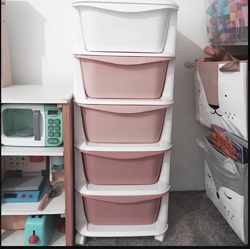 Plastic storage tower chest - plastic,