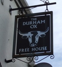 Photo 6x4 Sign for the Durham Ox, Coundon Grange Hill/NZ2329 On Collingw c2015