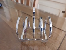 Antique Elkington Silver Plated 4 Slice Toast Rack