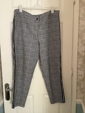 Ladies TU, BLACK /WHITE CHECK TROUSERS,SIZE 18, NWOT!!
