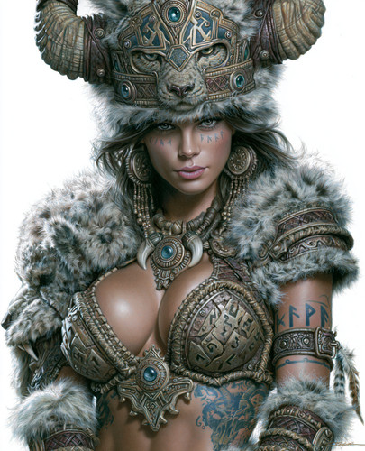 Fur clad shaman horned - fur-clad,