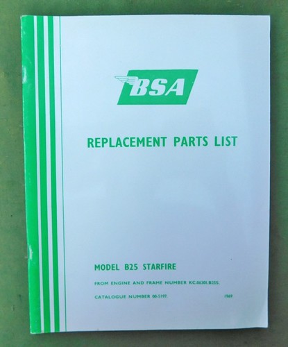Vintage bsa motorcycle manual - vintage,