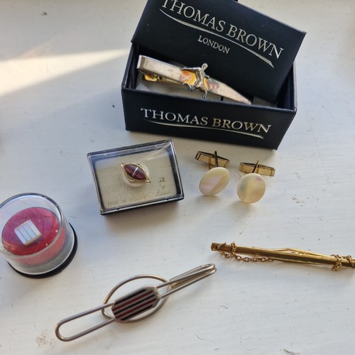 Cufflinks tie pins clips - cufflinks, &